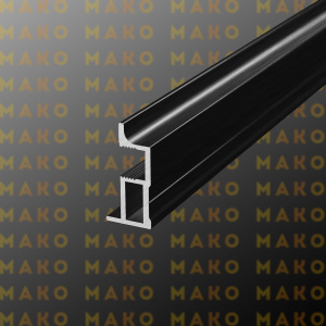 Профиль вертикальный MS164 Черный браш (A25)